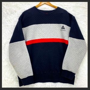 Asphalt Color Block Pullover Sweatshirt. Size XL.